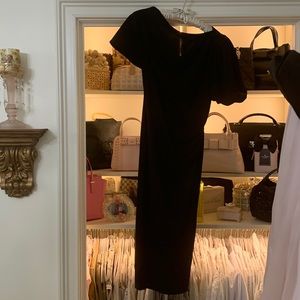 Black One shoulder backless dress